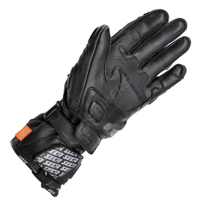 Gants moto SECA Trackday noir soldes
