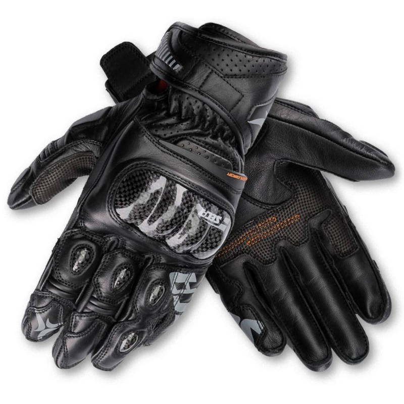 Gants moto SECA Trackday Short noir