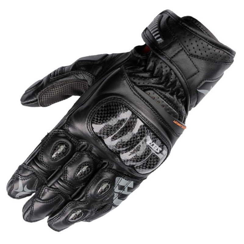 Gants moto SECA Trackday Short noir