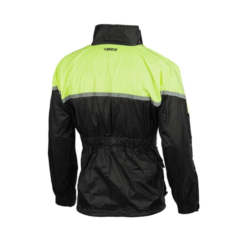 Moto bunda do deště SECA Rain černo-fluo žlutá výprodej