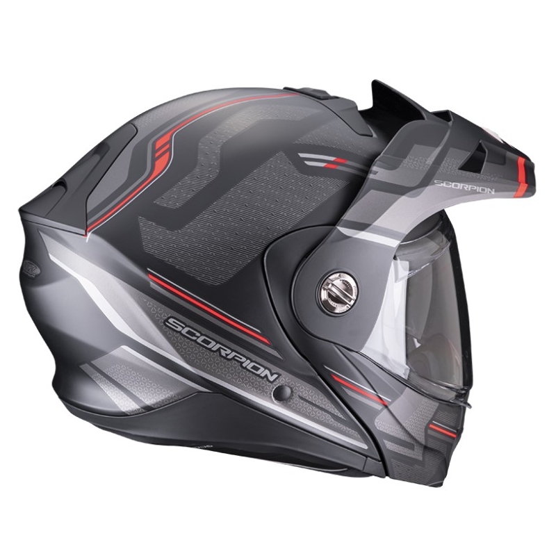 Casque moto SCORPION ADX-2 CARRERA mat noir-rouge