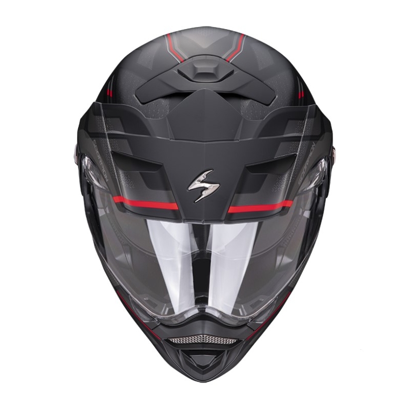 Casque moto SCORPION ADX-2 CARRERA mat noir-rouge