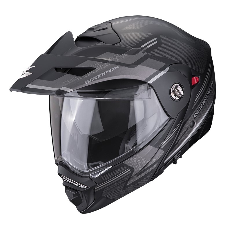 Casque moto SCORPION ADX-2 CARRERA noir mat-argenté
