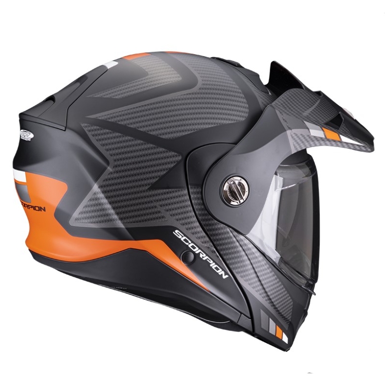 Casque moto SCORPION ADX-2 CAMINO noir-argent-orange soldes