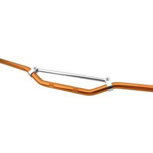 Guidon moto cross/enduro avec trapèze orange