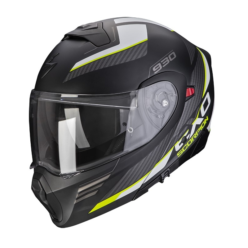Přilba na motorku Scorpion EXO-930 NAVIG matná černo-fluo žlutá výprodej