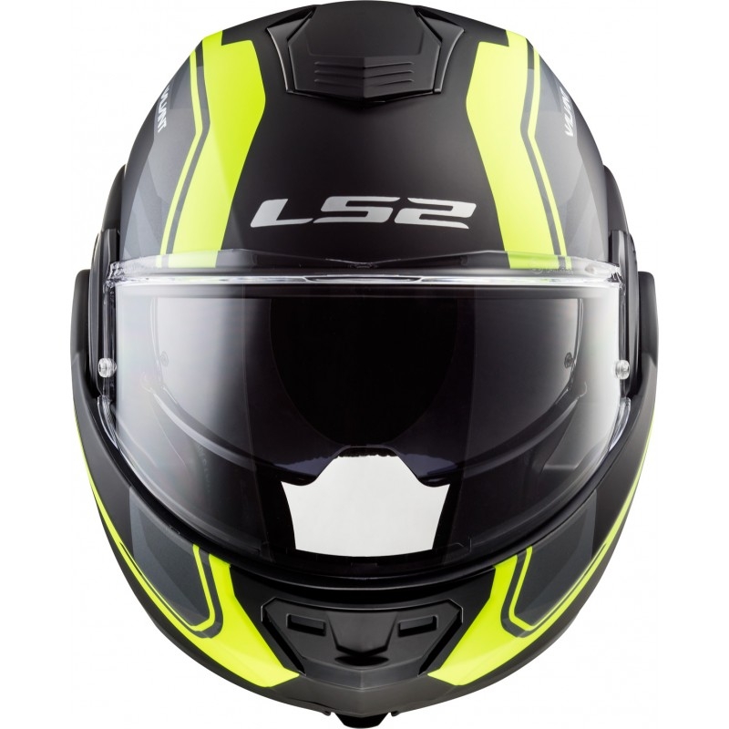 Překlápěcí přilba LS2 FF399 Valiant Line černo-fluo žlutá - II. jakost