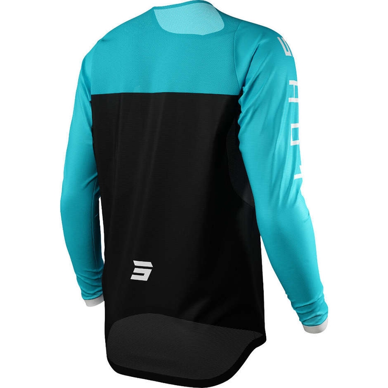 Maillot motocross femme Shot Shelly noir-bleu azur soldes