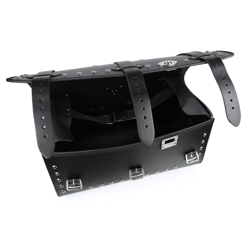 Chopper RSA-8B mallette moto en cuir avec serrure