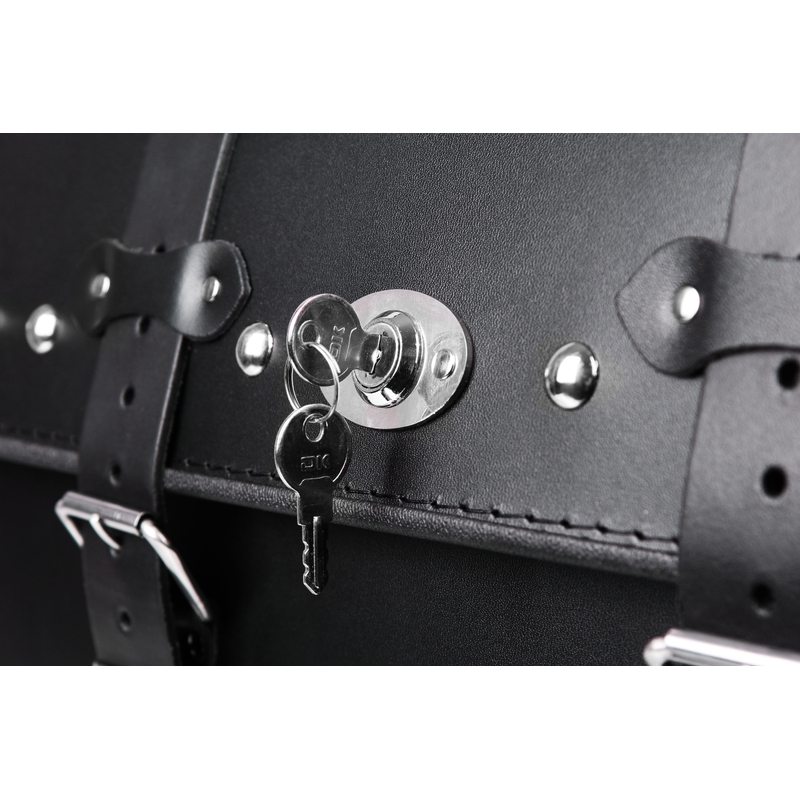 Chopper RSA-8B mallette moto en cuir avec serrure