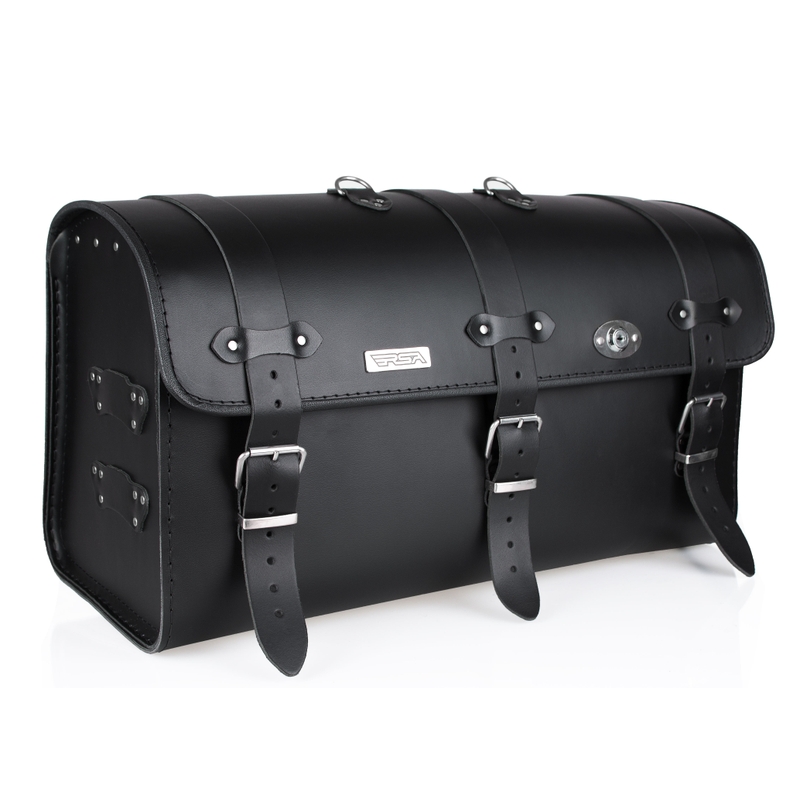Chopper RSA-18A mallette moto en cuir avec serrure