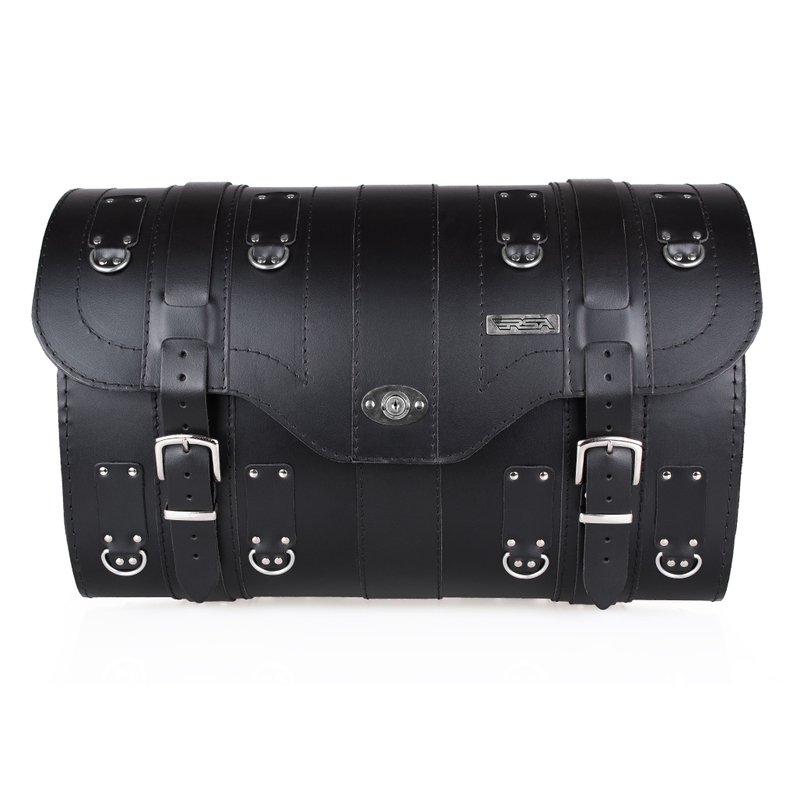 Chopper RSA-15A mallette moto en cuir avec serrure