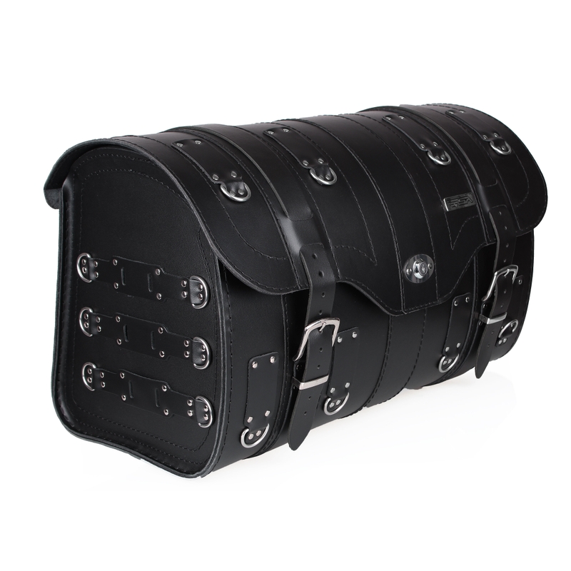 Chopper RSA-15A mallette moto en cuir avec serrure