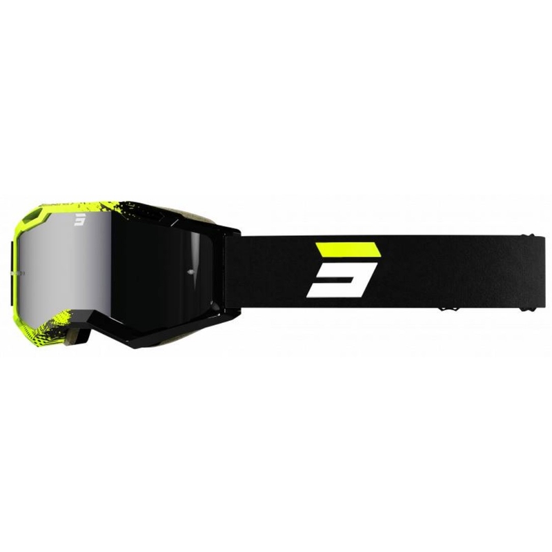 Lunettes de motocross Shot Iris 2.0 Fusion noir-jaune fluo
