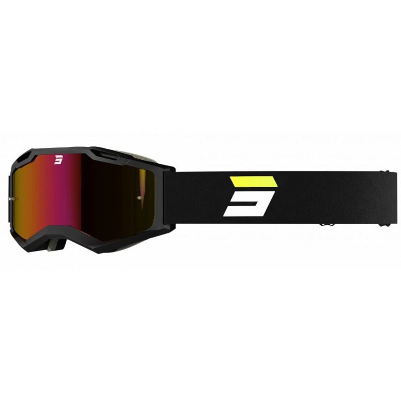 Lunettes de motocross Shot Iris 2.0 Tech jaune fluo-blanc-noir