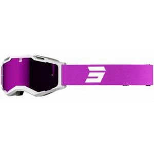 Lunettes de motocross Shot Iris 2.0 Tech blanc et rose