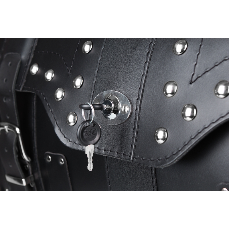 Chopper RSA-16B mallette moto en cuir avec serrure