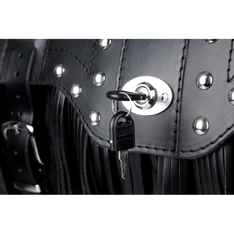 Chopper RSA-15C mallette moto en cuir avec serrure