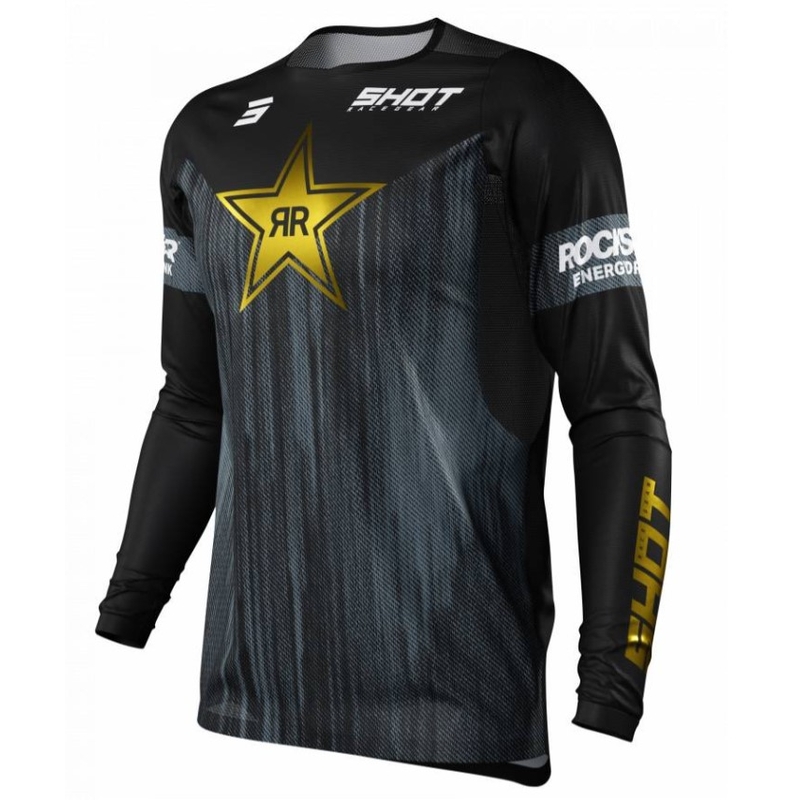 Motokrosový dres Shot Contact Replica Rockstar 2022 černý výprodej