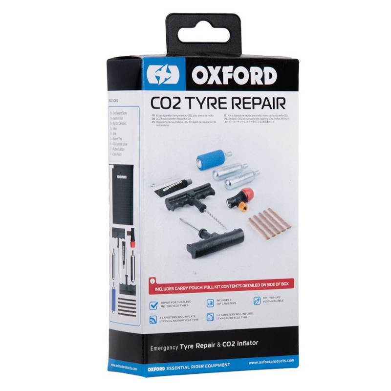 Kit de réparation 12 pièces pour pneus de moto tubeless Oxford