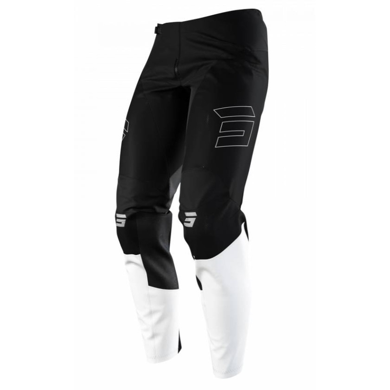 Pantalon motocross femme Shot Contact Shelly 22 blanc-noir soldes