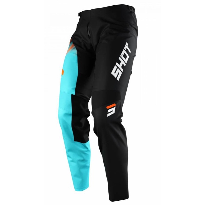 Shot Devo Versus Motocross Pants noir et turquoise soldes