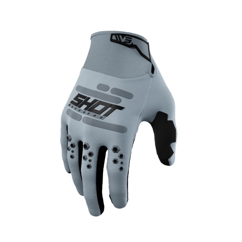 Gants de motocross Shot Vision gris
