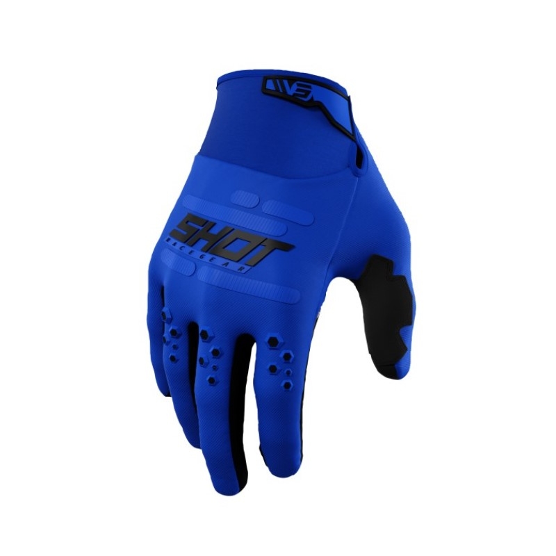 Gants de motocross Shot Vision bleu