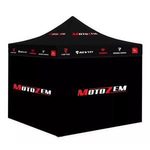 Tente de course MotoZem Brand avec parois latérales