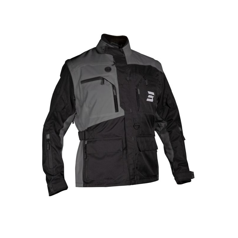 Veste moto Shot Racetech noir-gris