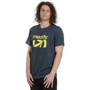 T-shirt Meatfly Podium bleu foncé soldes