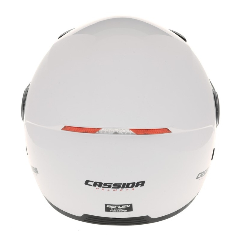 Casque de moto ouvert Cassida Reflex blanc soldes
