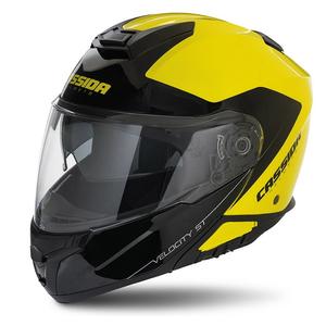 Casque Cassida Velocity ST 2.1 noir-jaune fluo à bascule