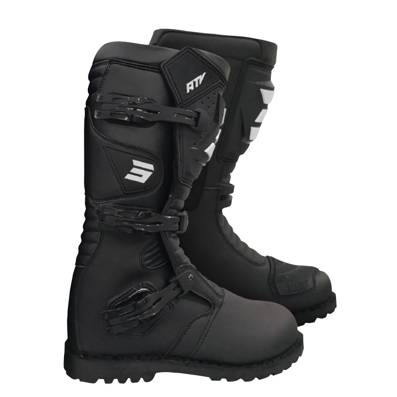 Bottes de moto Shot ATV/Trail 2.0 noires en solde soldes