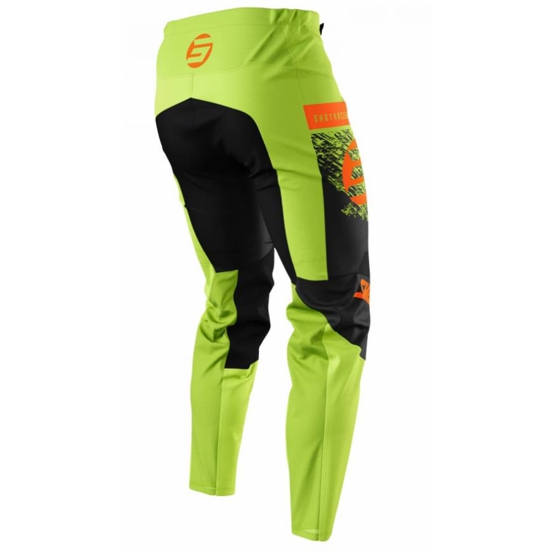 Pantalon motocross enfant Shot Devo Roll orange-vert soldes