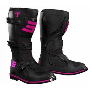 Bottes de moto pour enfants Shot Race 2 noir et rose