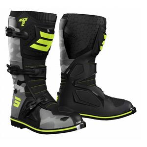 Bottes de moto pour enfants Shot Race 2 camo-fluo yellow