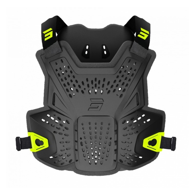 Protège poitrine Shot Airflow noir-jaune fluo