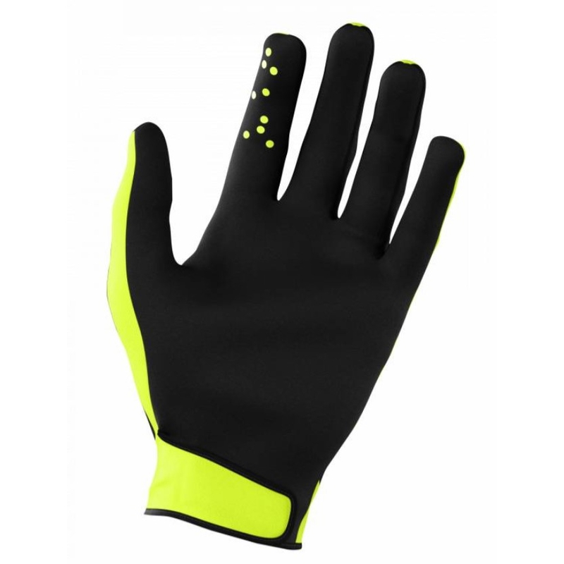 Gants motocross Shot Devo Skin noir-jaune fluo