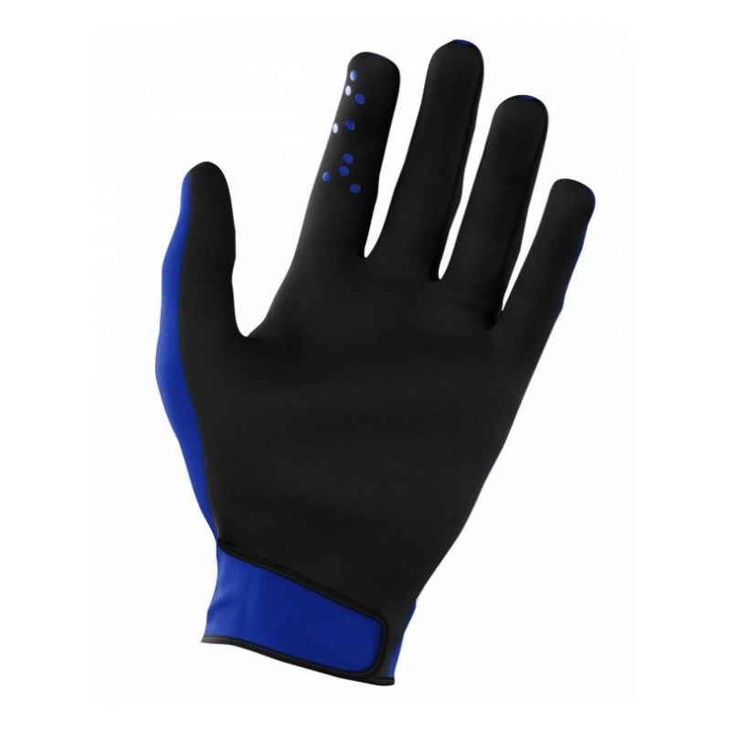 Gants motocross enfant Shot Devo Skin blanc et bleu