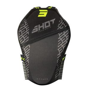 Protection dorsale Shot Attack noir-jaune fluo