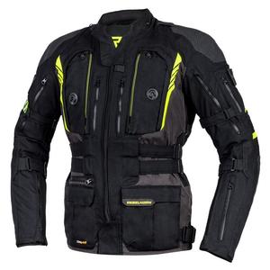 Veste de moto Rebelhorn Patrol noir-gris-jaune fluo soldes