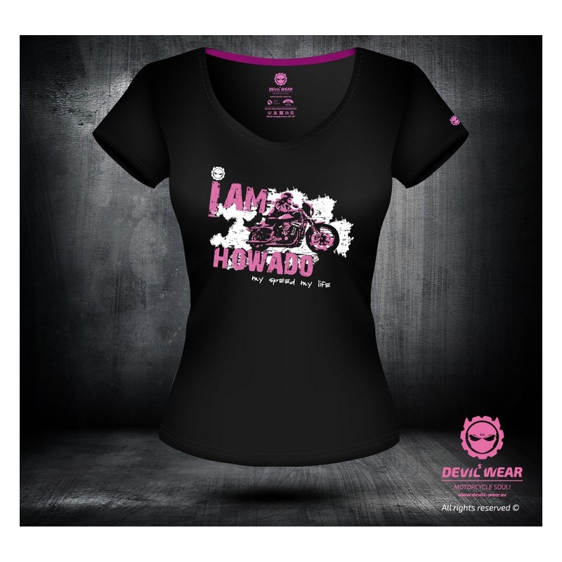 Dámské triko Devils Wear - I am Howado-my speed my life výprodej