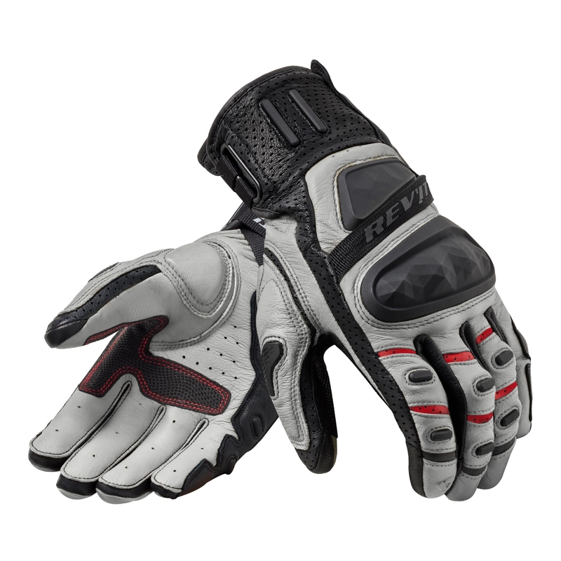 Gants moto Revit Cayenne 2 argent-noir