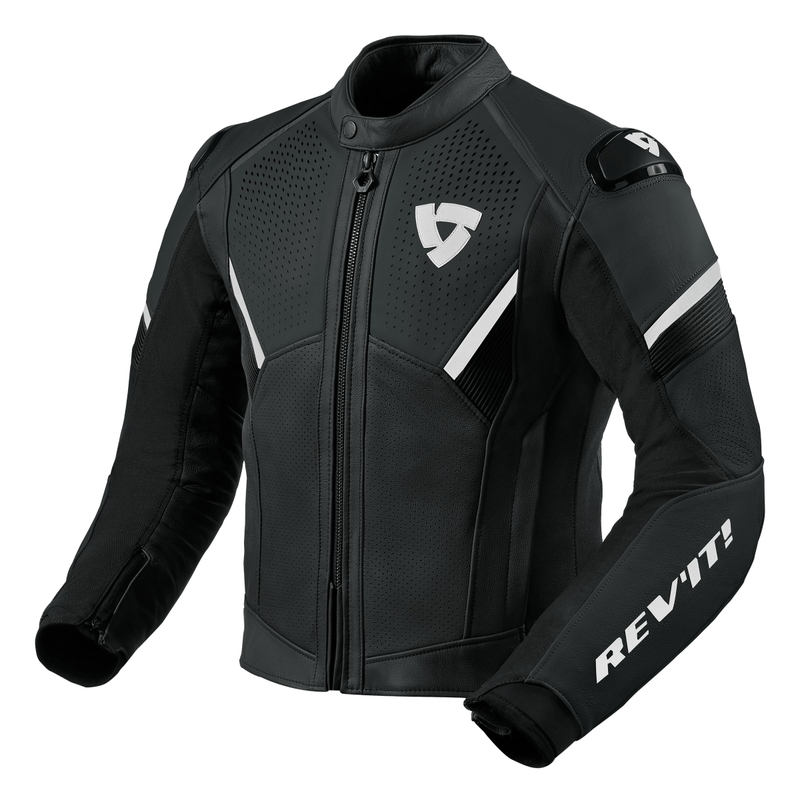 Veste de moto Revit Matador noir et blanc soldes