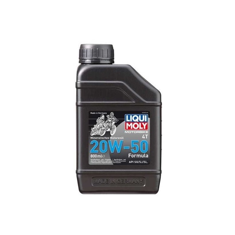 Huile moteur LIQUI MOLY Moto 4T 20W50 Formula 800 ml