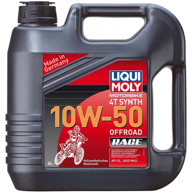 Huile moteur LIQUI MOLY Moto 4T Synth 10W50 Offroad Race 4 l