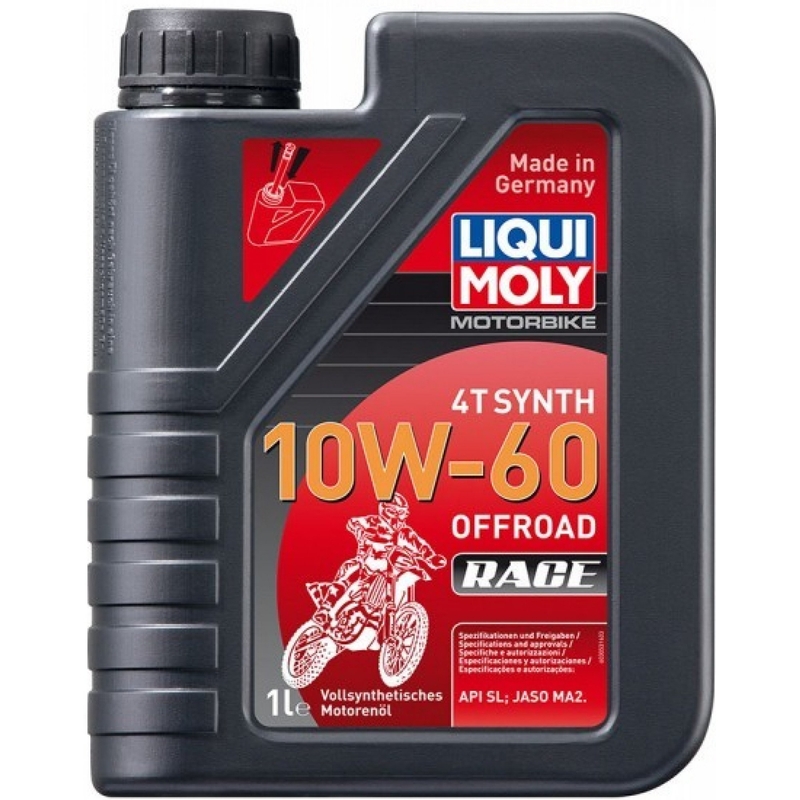 Huile moteur LIQUI MOLY Moto 4T Synth 10W60 Offroad Race 1 l