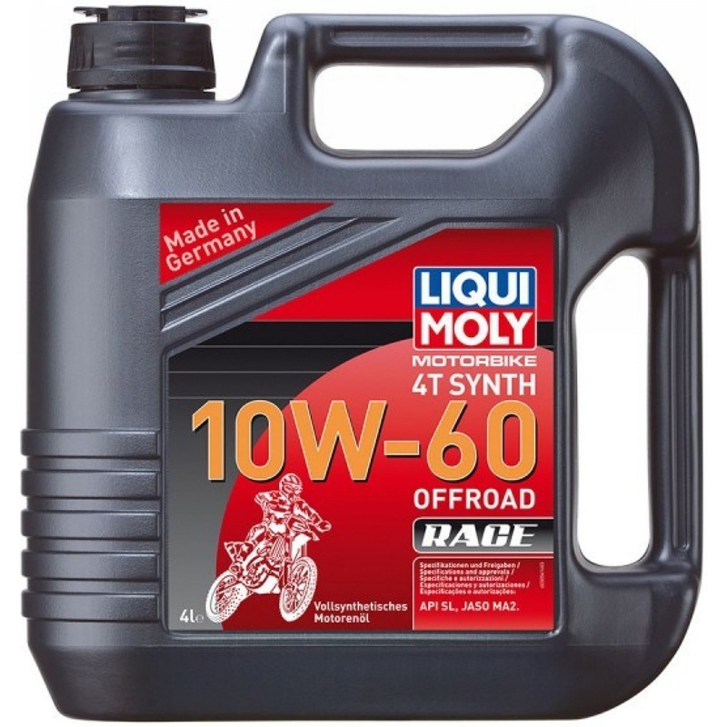 Huile moteur LIQUI MOLY Moto 4T Synth 10W60 Offroad Race 4 l