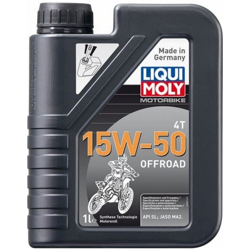 Huile moteur LIQUI MOLY Moto 4T 15W50 Offroad 1 l